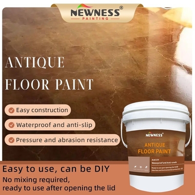Pintura de piso epoxi de poliuretano acrílico antiderrapante impermeável para concreto 20 kg/BUCKET