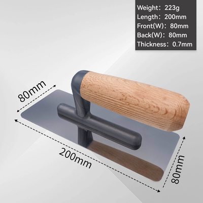 200 mm de aço inoxidável de reboco de tropa de madeira para desempenho duradouro