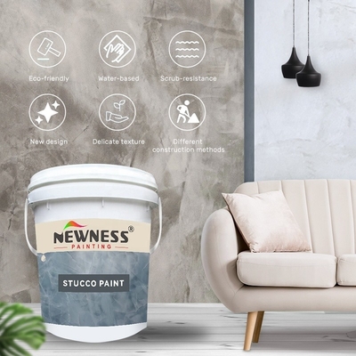 Aplicação em lotes de revestimento de edifícios de textura fina de estuque pintura para superfícies de microcemento