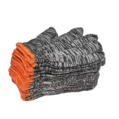 Guantes de borracha de algodão branco de látex de 10 gauges de tricô para proteção das mãos