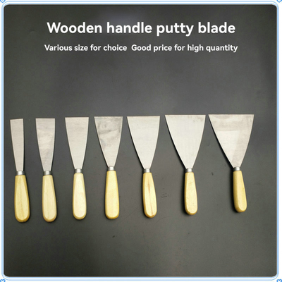 Blade de aço inoxidável de grau DIY Rose Wood Handle Scraper Tool para decoração de edifícios