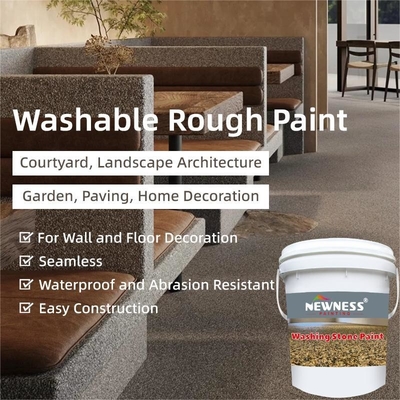 Construção de revestimento exterior casa pintura de parede com pintura de granito efeito textura áspera
