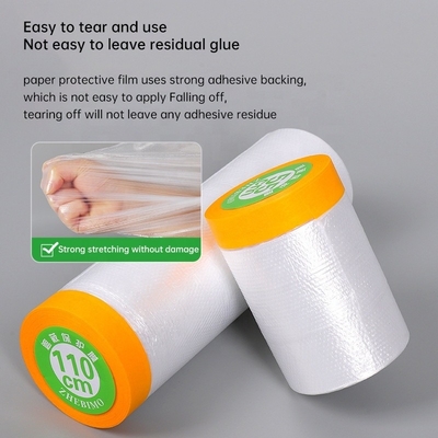 Proteção de pintura com filme de mascaragem de pré-tape