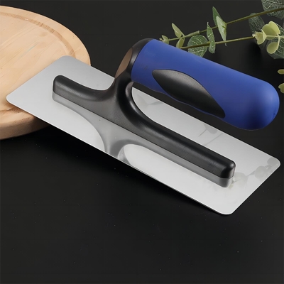 Máquina de manuseio de plástico para madeira Trowel com cores personalizadas Trowels de aço Ferramenta de alvenaria