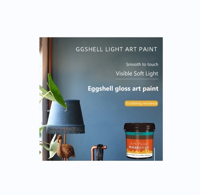 Método de aplicação de pulverização Pintura de parede interior de casca de ovo Pintura de látex acrílico à prova de umidade