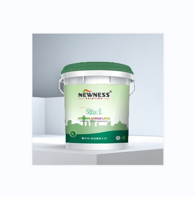Construção de revestimento interior de tinta de látex com emulsão acrílica ecológica