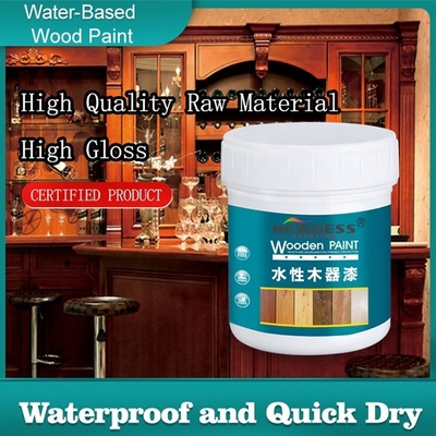 Método de aplicação de pincel e spray PU Verniz de madeira transparente Primer Coating Sanding Sealer Paint