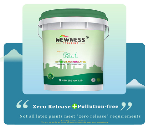 20KG/BUCKET Tinta de látex interior avançada para revestimento de edifícios em Shunde NEWNESS