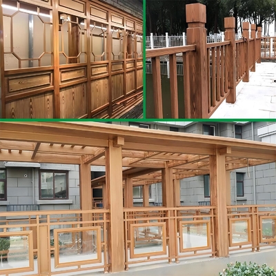 Matt Wood Stain Lacquer pintura de parede exterior com revestimento de ferro resistente a intempéries