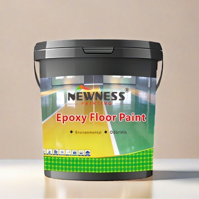 Função de revestimento do edifício Tinta de piso epóxi asiática à prova de umidade para quadra de basquete