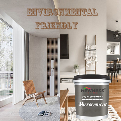 2-3 mm espessura pintura de parede e piso de micro cimento brilhante com matéria-prima de silicato