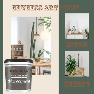 Revestimento fino Pintura de textura de estuco Pintura de parede de cabine com revestimento de micro cimento brilhante