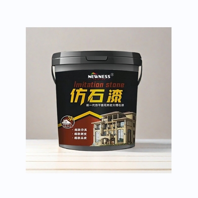 Método de aplicação de borracha de pintura de granito líquido ecológico para revestimento de edifícios