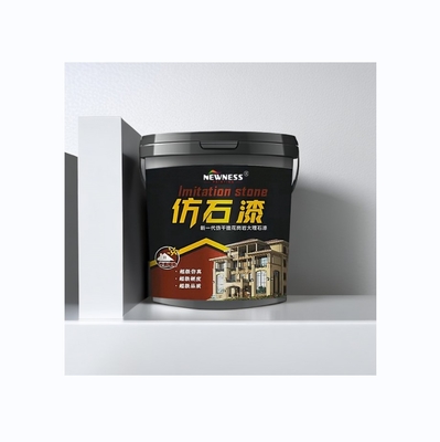 Pintura geral de pedra de granito de parede exterior em 20 kg/BUCKET Base de gráfico de volume e cor