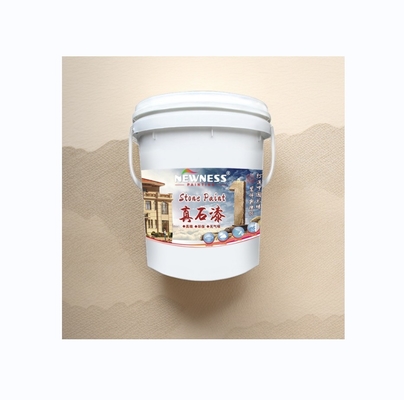 Método de aplicação de pulverização Efeito de rocha Pintura de parede exterior com cor baseada no gráfico
