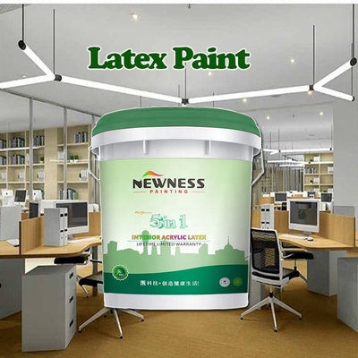 Tinta de revestimento de parede interior acrílica 5 em 1 para excelente elasticidade e resistência a rachaduras