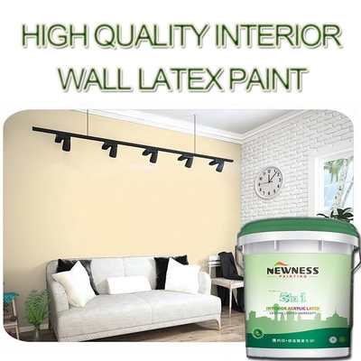 Tinta de revestimento de parede interior acrílica 5 em 1 para excelente elasticidade e resistência a rachaduras
