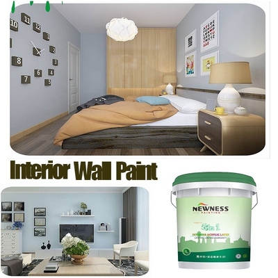 Tinta de revestimento de parede interior acrílica 5 em 1 para excelente elasticidade e resistência a rachaduras