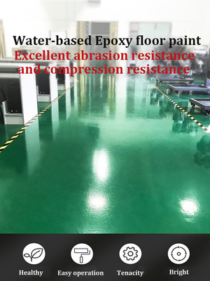 Pintura de piso epóxi de dois componentes 2K resistente à água brilhante AB cola para revestimento de piso MF Tio2