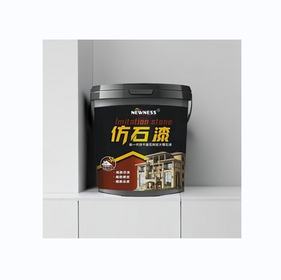 Método de aplicação de pulverização Adesão forte Anti-crack Granito imitando tinta na base do gráfico de cores Cor