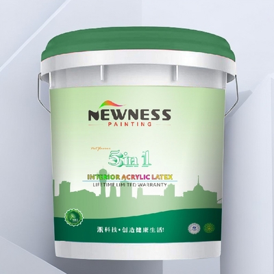 Pintura de parede interior aplicada por pincel em branco para hospitais ecológicos à prova de mofo