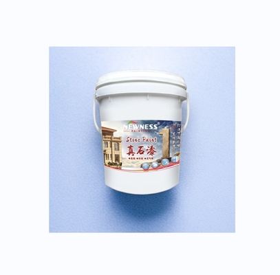 Pintura decorativa de parede de pedra natural com 250 horas de resistência ao envelhecimento e acabamento texturizado