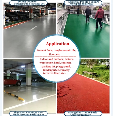 Revestimento líquido de piso de garagem Revestimento de piso de resina epóxi com função à prova de umidade
