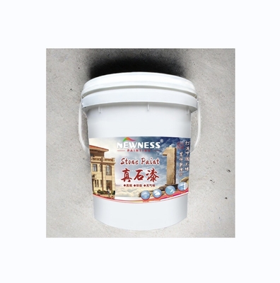Método de aplicação de pulverização Pedra pintura Excelente resistência ao tempo para casa textura parede