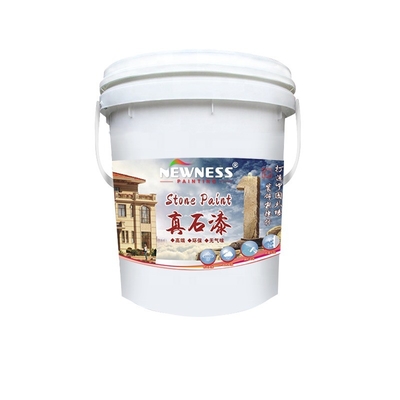 Método de aplicação de pulverização Pedra pintura Excelente resistência ao tempo para casa textura parede