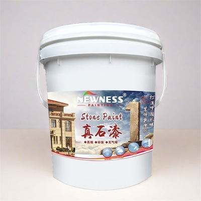 20 kg/BUCKET Tinta texturizada de pedra natural revestimento de alta adesão para pintura de parede exterior