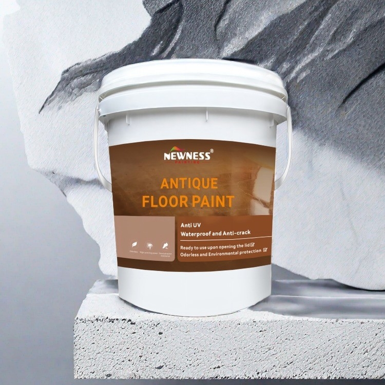 Pintura de piso epoxi de poliuretano acrílico antiderrapante impermeável para concreto 20 kg/BUCKET