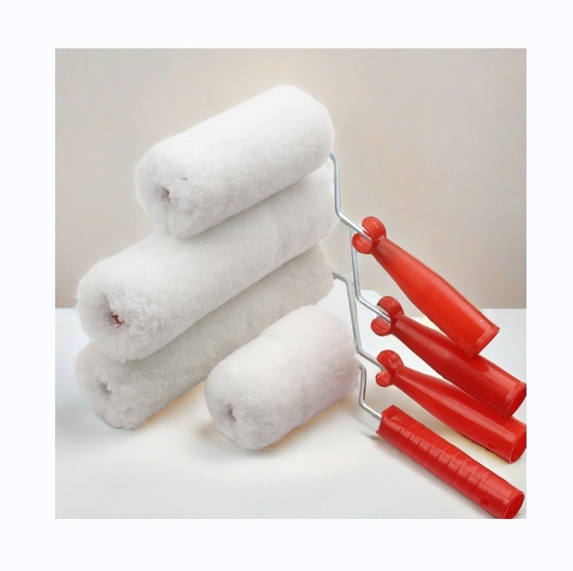 Conjunto de ferramentas de escovas de borracha de rolos de 6 &quot;customizadas para pintura de máquinas de decoração de casa de padrão 3D