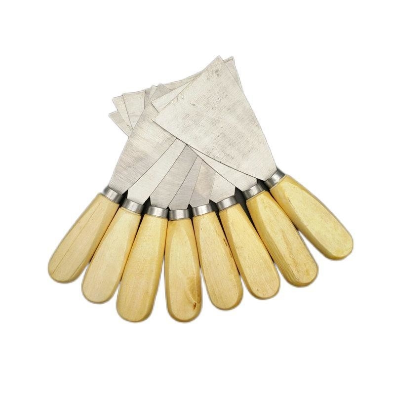 Raspador de tinta de manobra de madeira 4in1 Conjunto de 2 &quot; 3&quot; 4 &quot; 5&quot; lâmina de aço carbono para telha de parede