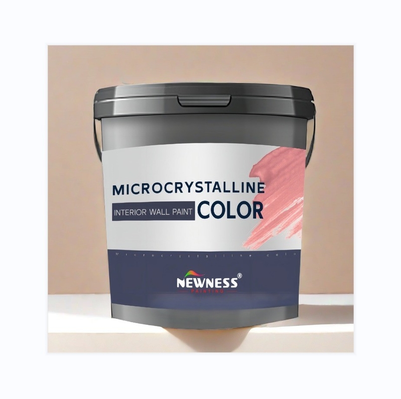 Cores personalizadas Tinta de parede emulsão microcristalina para revestimento de textura interior