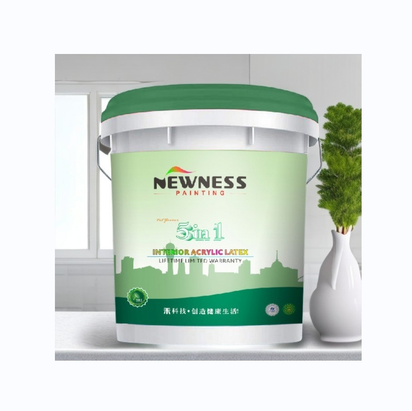 Pintura de parede de interiores lavável sem odor Pintura de emulsão acrílica para casa