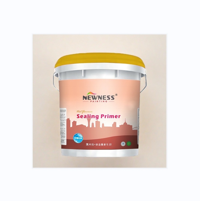 Pintura de parede interior e exterior de selante alcalino-resistente em acrílico amarelo