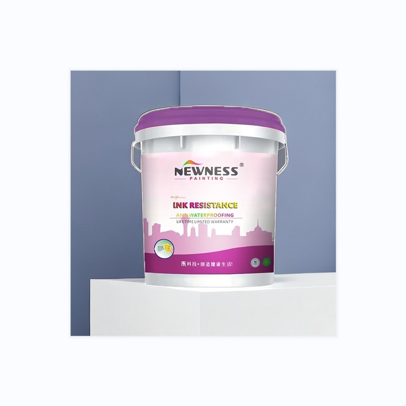 Aparência de filme duro Pintura de parede interior Pintura emulsão de látex para decoração de interiores