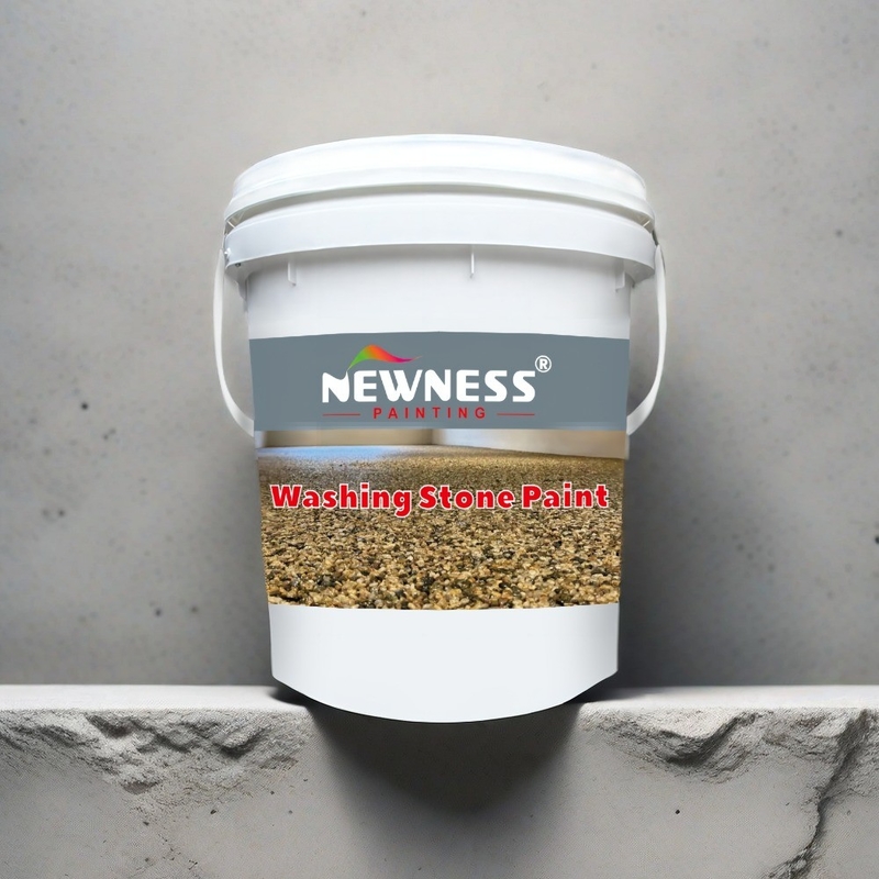 Revestimento de edifícios Boa resistência à sujeira Parede exterior Imitação de pintura de pedra para lavagem