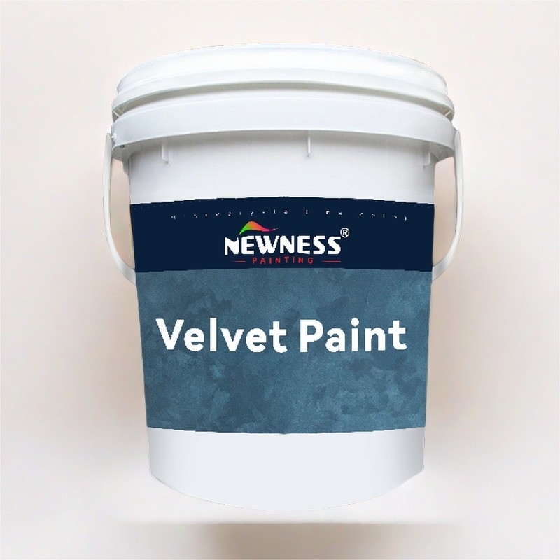 Pintura decorativa de veludo mate para sala de estar acabamento artístico lavável e durável