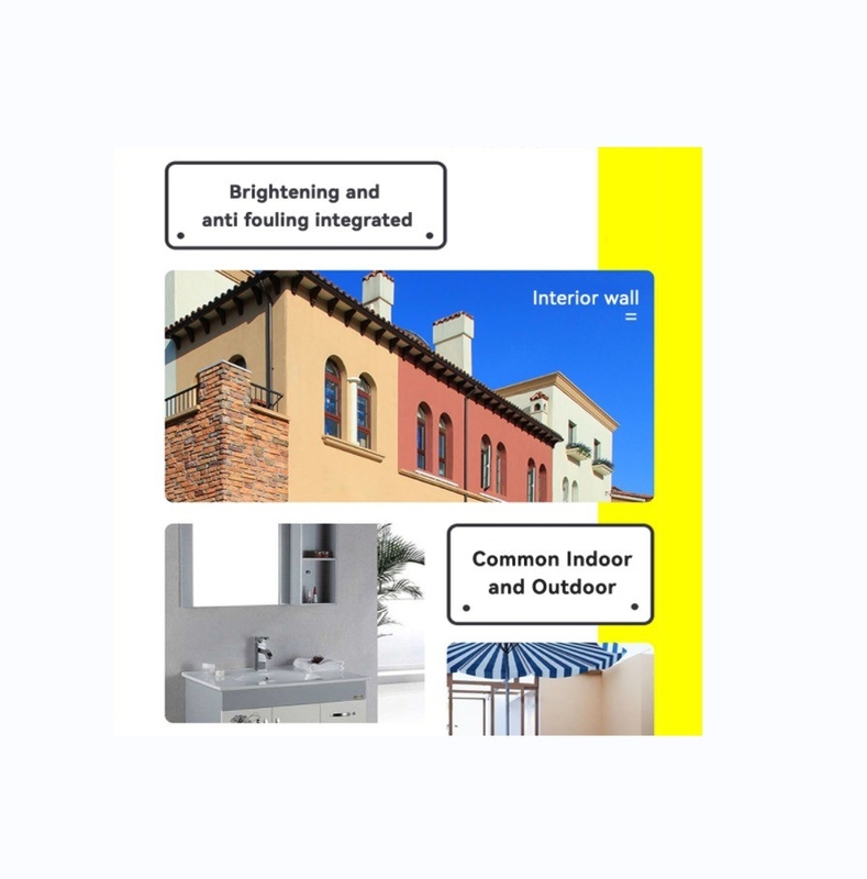 Revestimento líquido de pintura acrílica para alta cobertura nas paredes interiores e exteriores