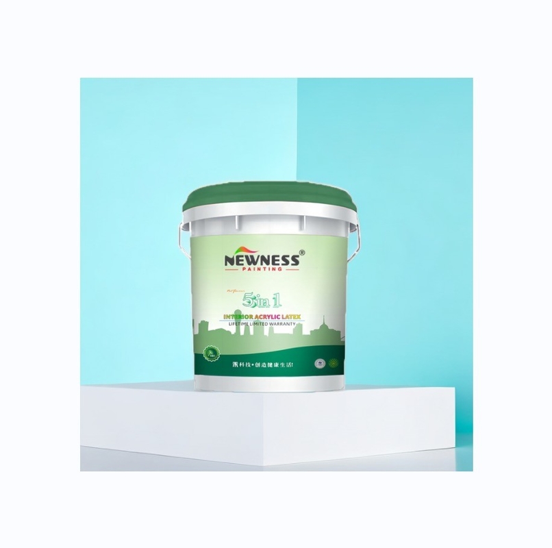 Pintura de látex interior com emulsão de resina acrílica e Tio2