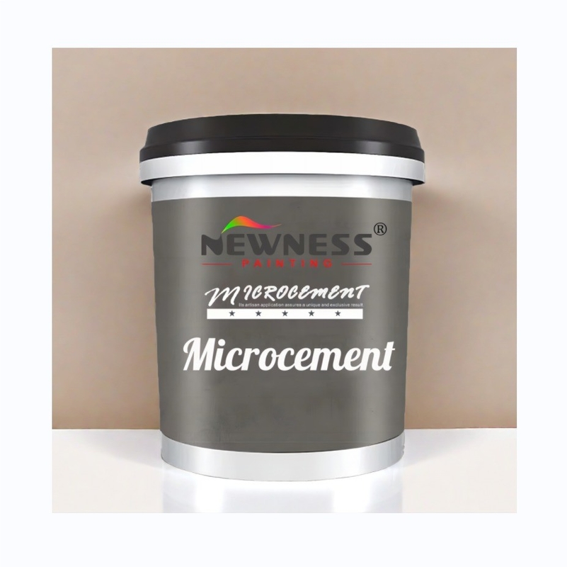 Pintura de látex acrílico de parede interior à base de silicato para decoração de micro cimento líquido