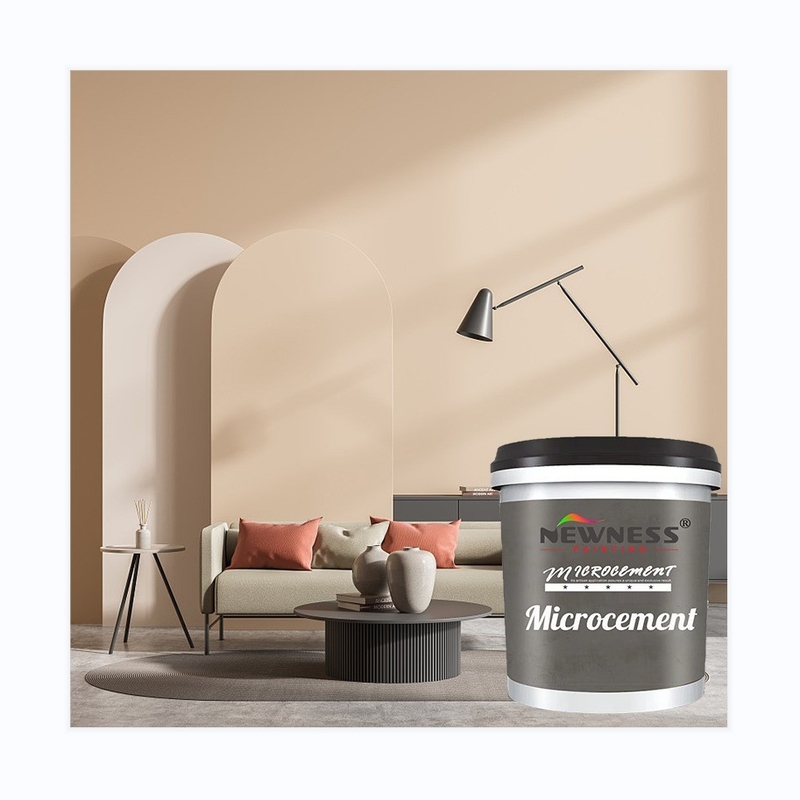 20 kg/BUCKET Volume Silicato Acrílico Látex Líquido Microcimento Tinta para Paredes Interiores