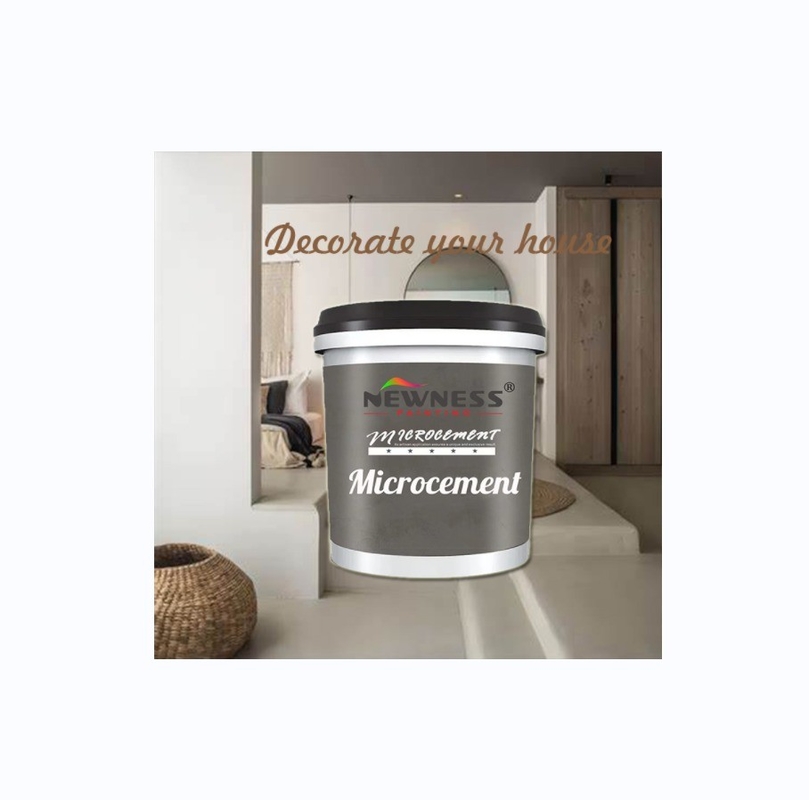 2-3 mm espessura pintura de parede e piso de micro cimento brilhante com matéria-prima de silicato