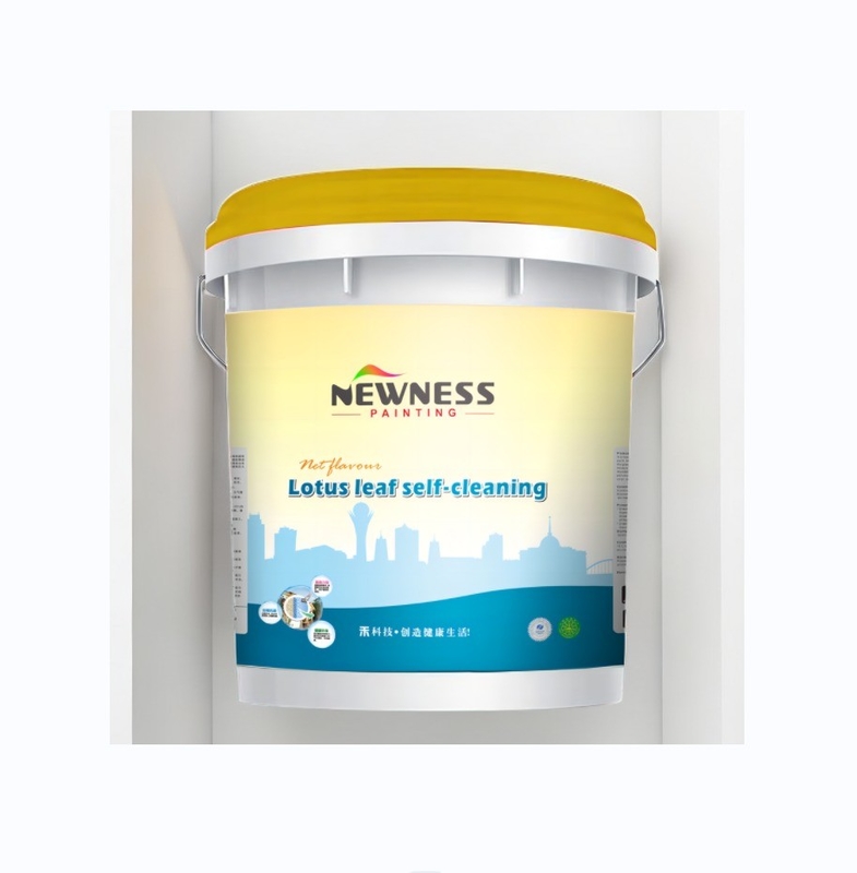 Revestimento e pintura de parede exterior de cor personalizada com alto brilho para proteção duradoura