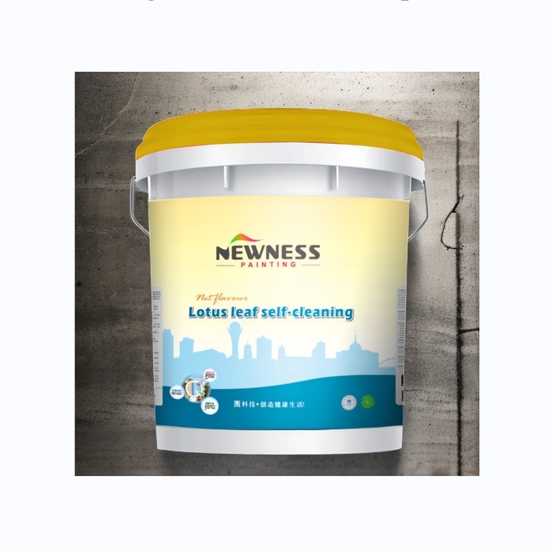 Pintura de parede de alta cobertura para decoração de interiores domésticos Aplicação de alumínio e método de escova