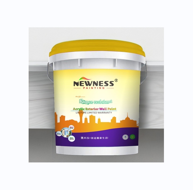 Pintura de látex brilhante de qualidade exterior com acabamento brilhante opcional e número CAS 9003-01-4