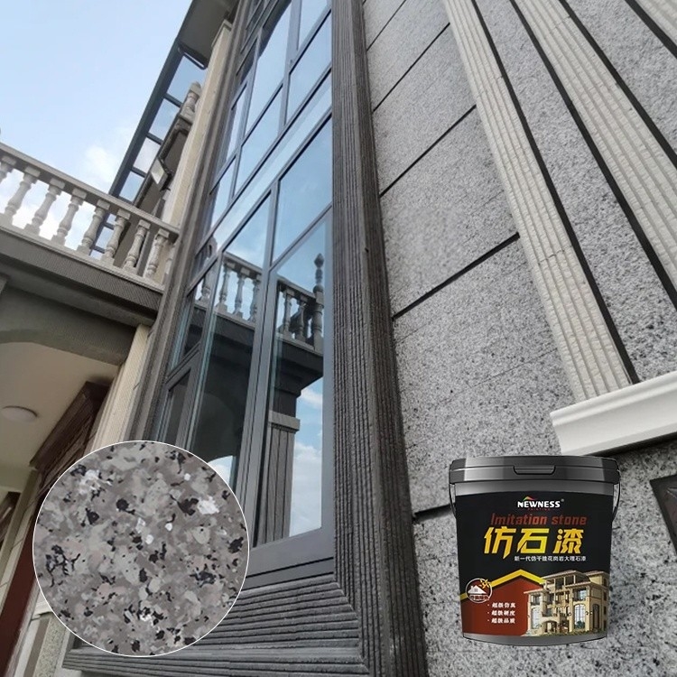 Pintura de pedra de mármore exterior em várias cores para aplicação de spray de parede exterior