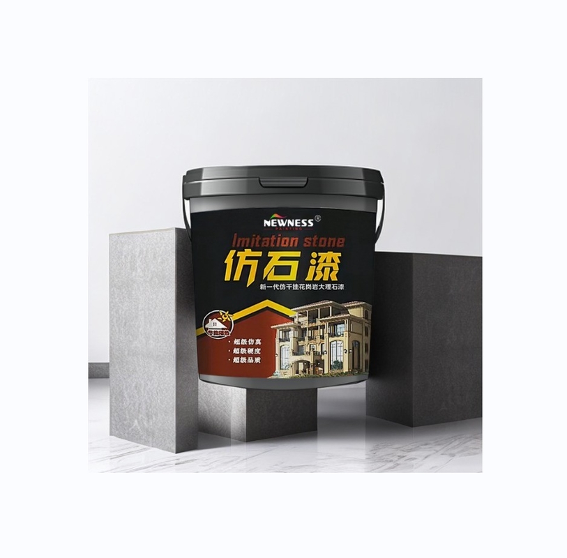 Revestimento exterior Resistência ao tempo Pedra líquida com base colorida no gráfico de cores