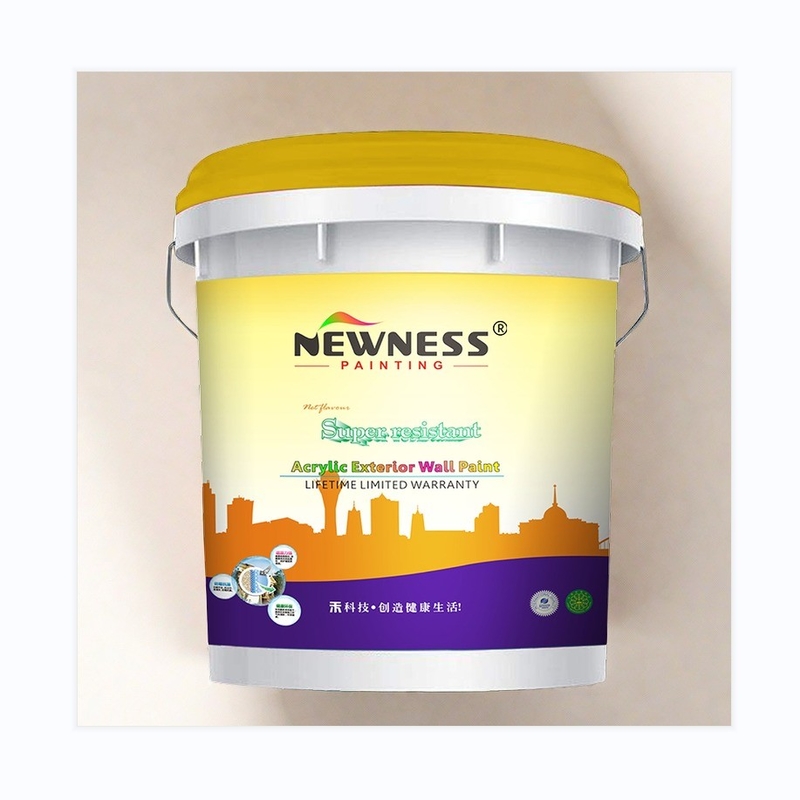12 meses Vida útil Pintura de látex anti-mofo resistente à chuva lavável para parede exterior